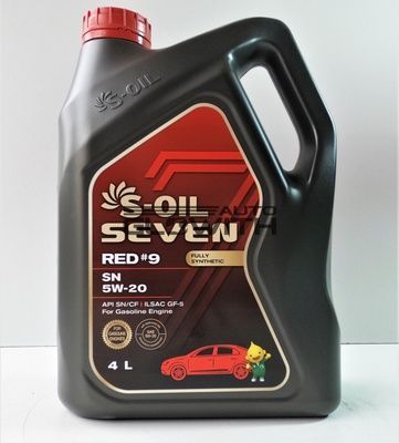 Моторна олива S-OIL RED #9 SN 5W-20 4L