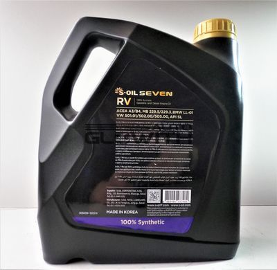 Моторна олива S-OIL RV 5W30 4L