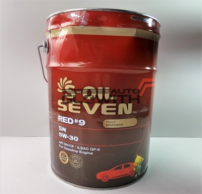 Моторна олива S-OIL RED #9 SN 5W-30 20L