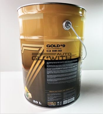 Моторна олива S-OIL GOLD #9 C3 5W-40 20L