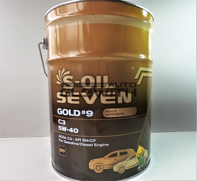 Моторна олива S-OIL GOLD #9 C3 5W-40 20L