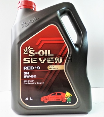Моторна олива S-OIL RED #9 SN 5W-50 4L