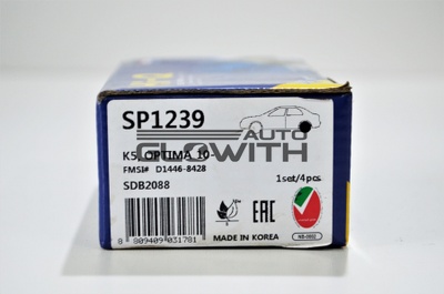 Купить Колодки тормозные задние, комплект Sangsin SP1239