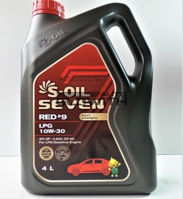 Моторное масло S-OIL SEVEN RED #9 LPG 10W-30 4L