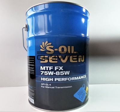 Трансмиссионное масло S-OIL MTF FX 75W85W 20L