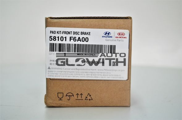 Купити Колодки гальмівні передні K7 Mobis 58101-F6A00