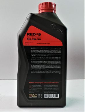 Моторна олива S-OIL RED #9 SN 0W-30 1L